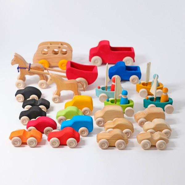 Grimm's Large Truck Red - Grimm's Spiel and Holz Design - The Creative Toy Shop