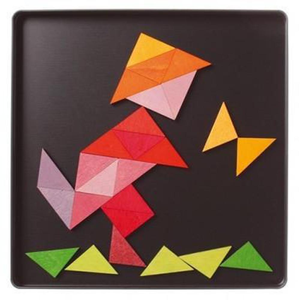 Grimm's Magnet Triangle Puzzle - Grimm's Spiel and Holz Design - The Creative Toy Shop