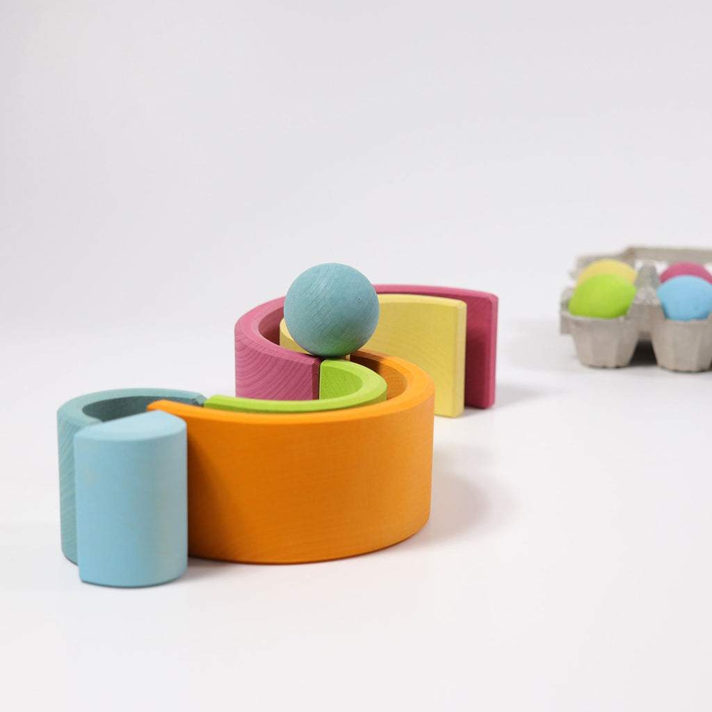Grimm's Medium Rainbow - Pastel - Grimm's Spiel and Holz Design - The Creative Toy Shop