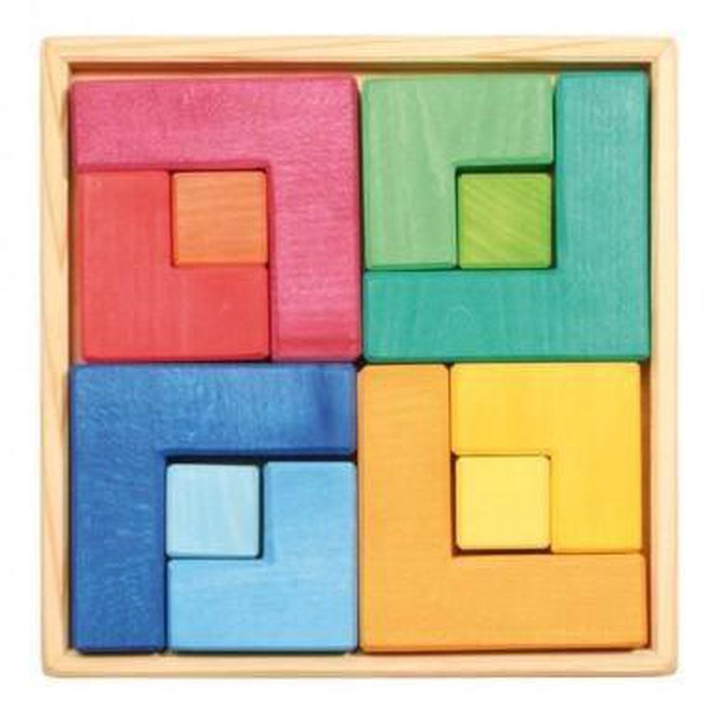 Grimm's Medium Square Puzzle with booklet - Grimm's Spiel and Holz Design - The Creative Toy Shop
