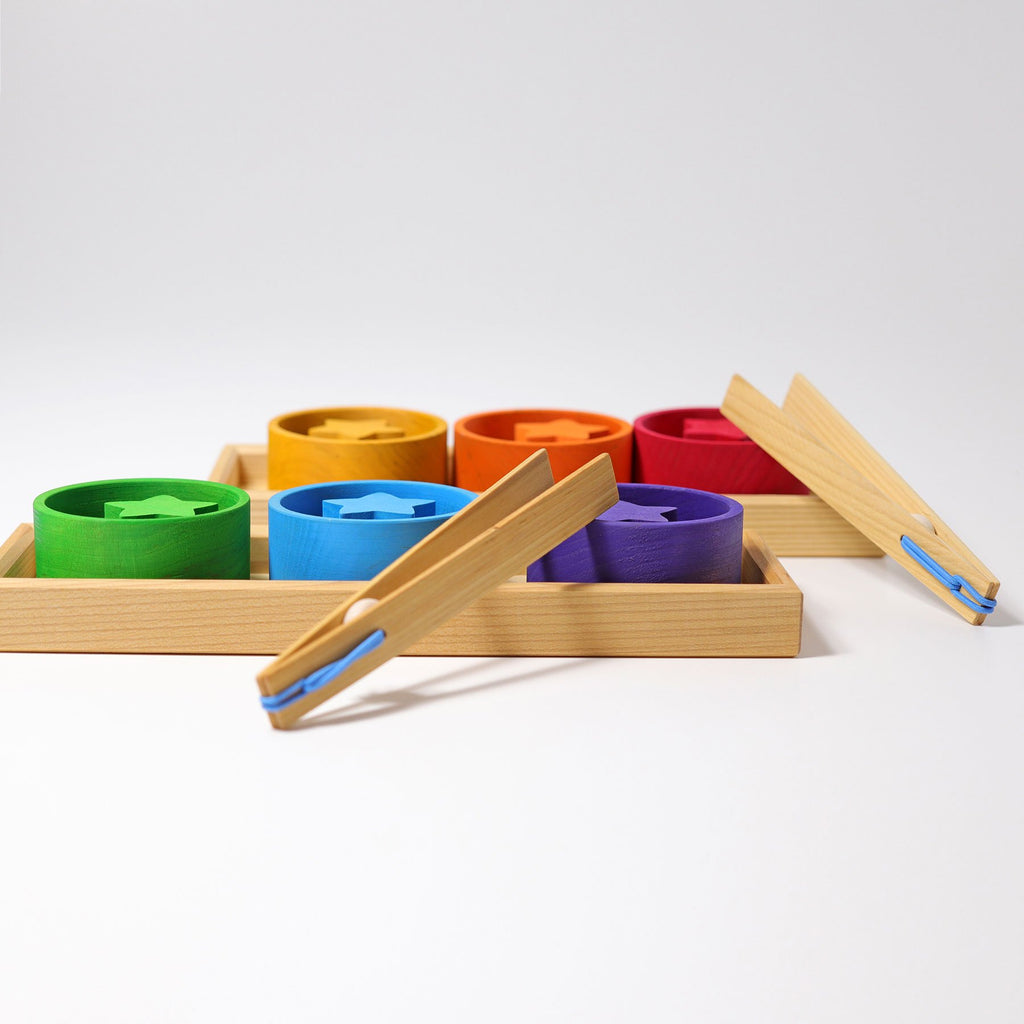 Grimm's Rainbow Sorting Game - Grimm's Spiel and Holz Design - The Creative Toy Shop