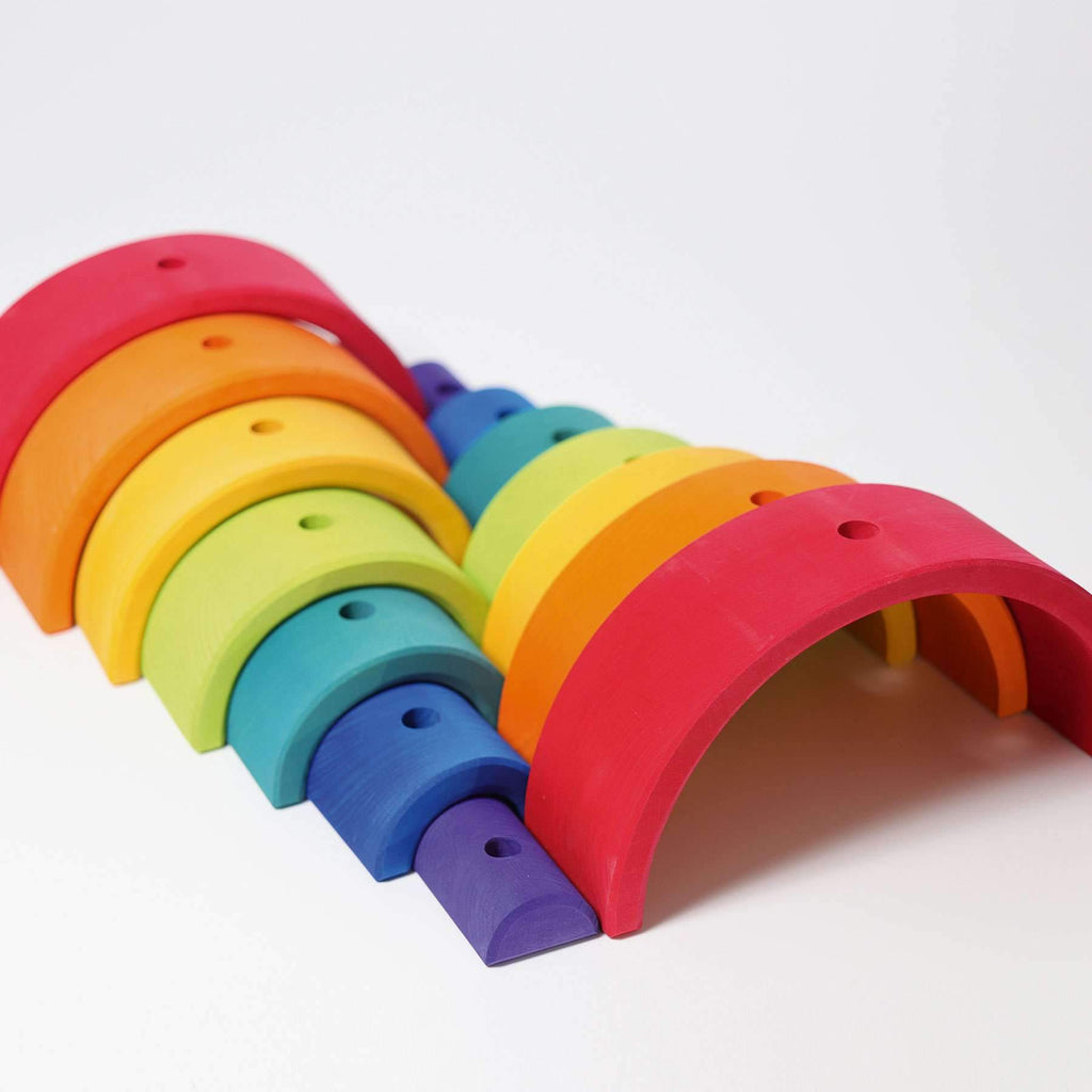 Grimm's Rainbow Stacking Tower - Grimm's Spiel and Holz Design - The Creative Toy Shop