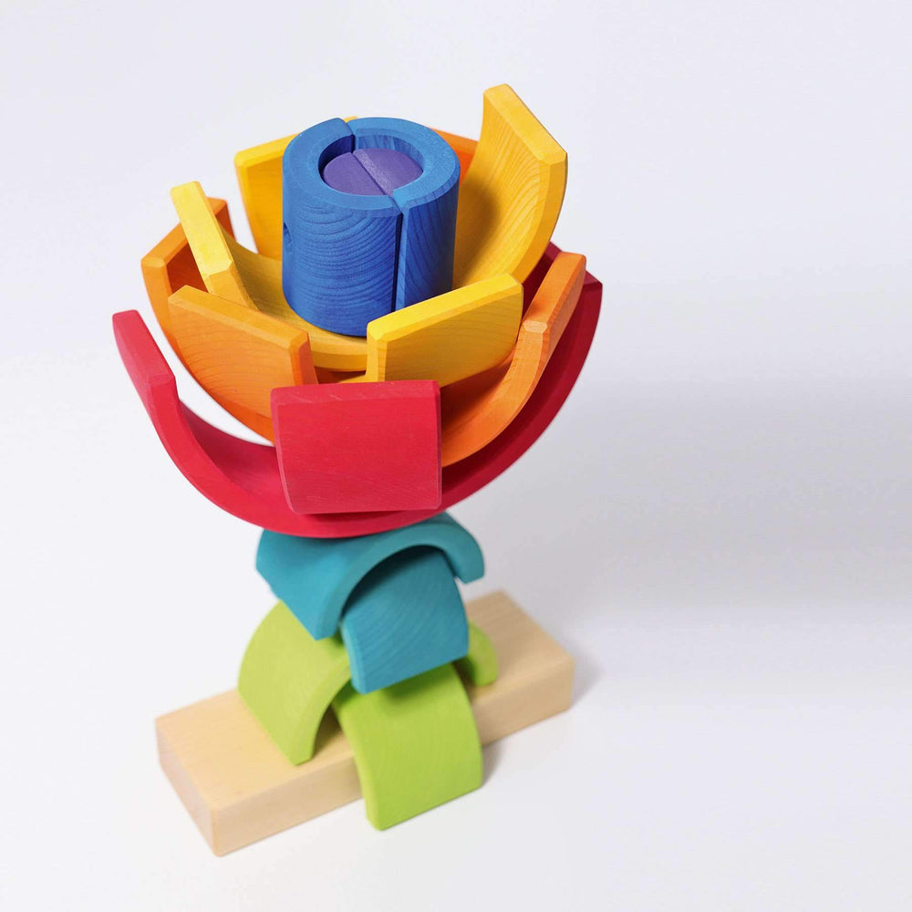 Grimm's Rainbow Stacking Tower - Grimm's Spiel and Holz Design - The Creative Toy Shop