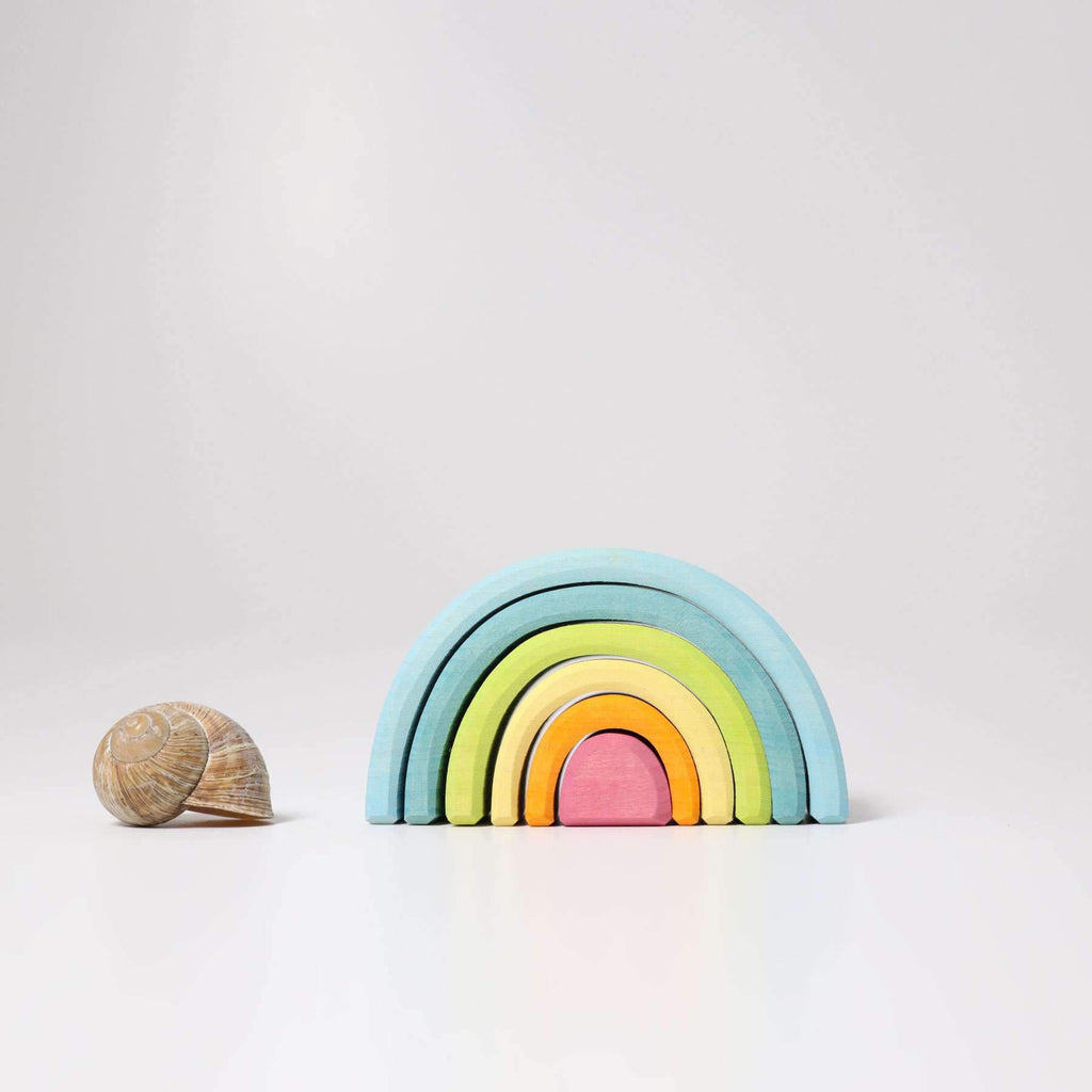 Grimm's Small Pastel Rainbow - Grimm's Spiel and Holz Design - The Creative Toy Shop