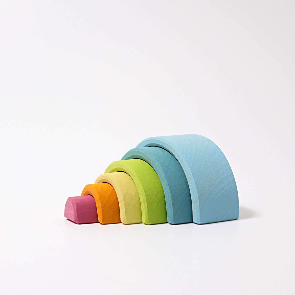 Grimm's Small Pastel Rainbow - Grimm's Spiel and Holz Design - The Creative Toy Shop