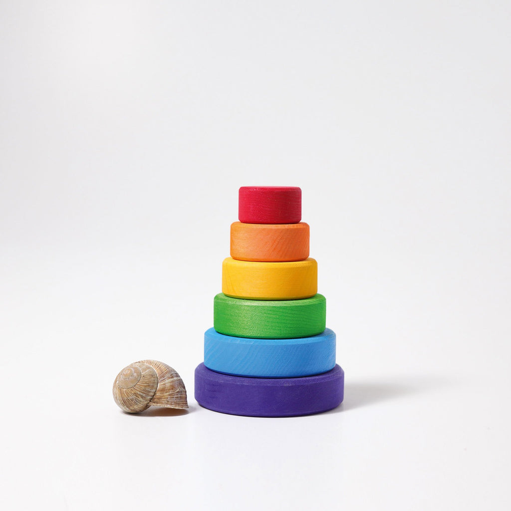 Grimm's Small Stacking Tower - Grimm's Spiel and Holz Design - The Creative Toy Shop