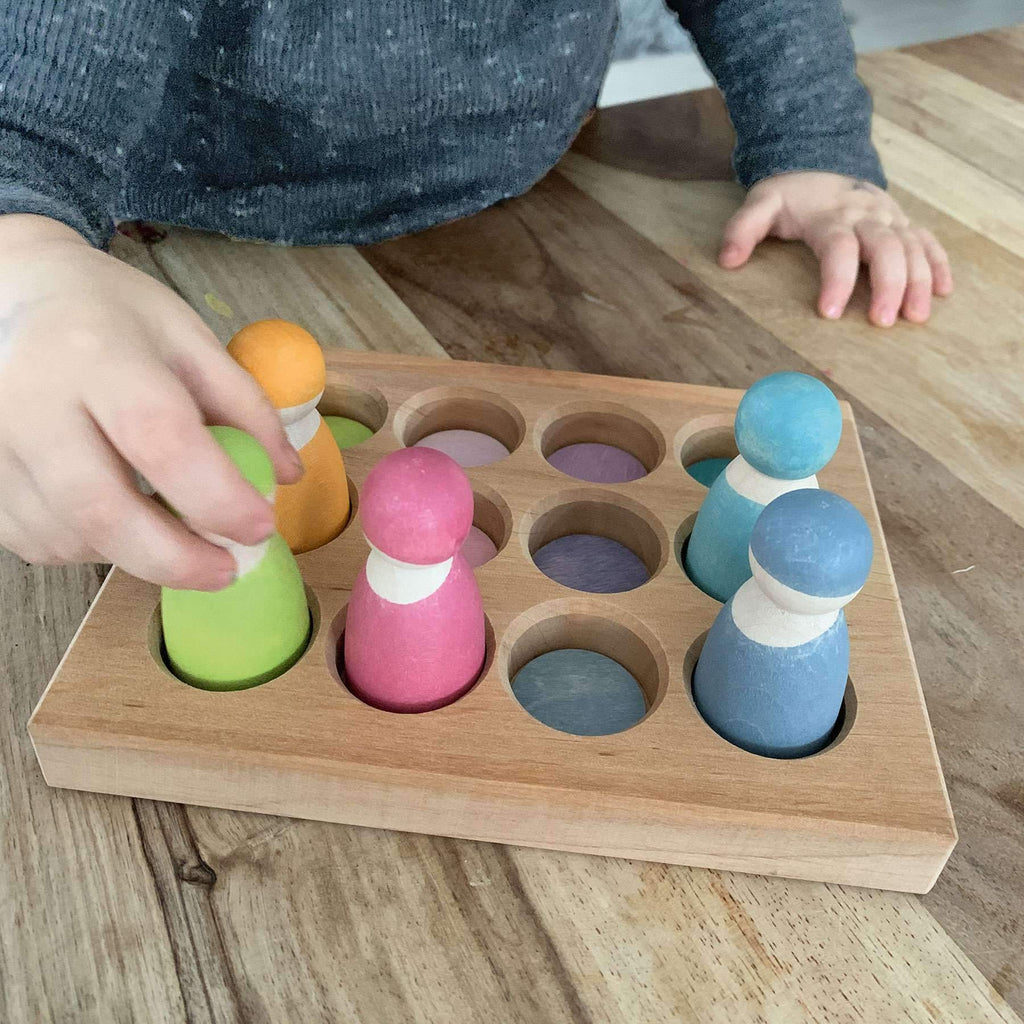 Grimm's Sorting Board - Pastel - New 2019 - Grimm's Spiel and Holz Design - The Creative Toy Shop