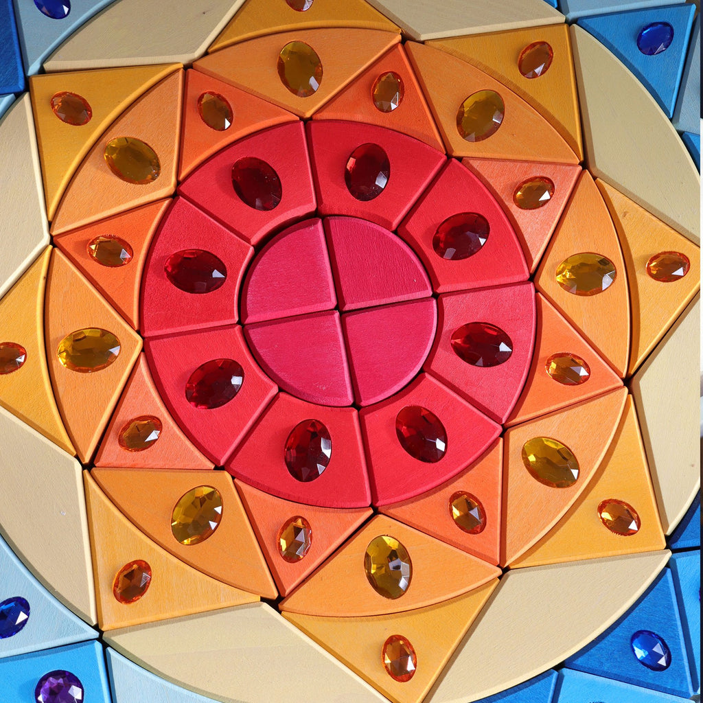 Grimm's Sparkling Sun Mandala - Grimm's Spiel and Holz Design - The Creative Toy Shop