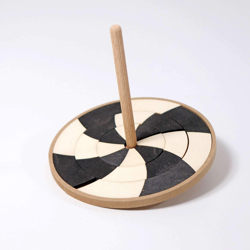 Grimm's Spinning Top Monochrome - Grimm's Spiel and Holz Design - The Creative Toy Shop