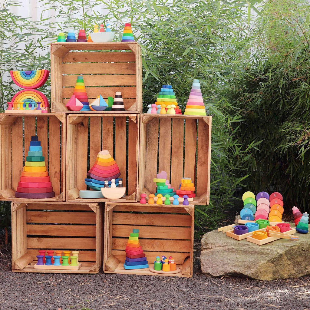 Grimm's Stacking Boat - Grimm's Spiel and Holz Design - The Creative Toy Shop