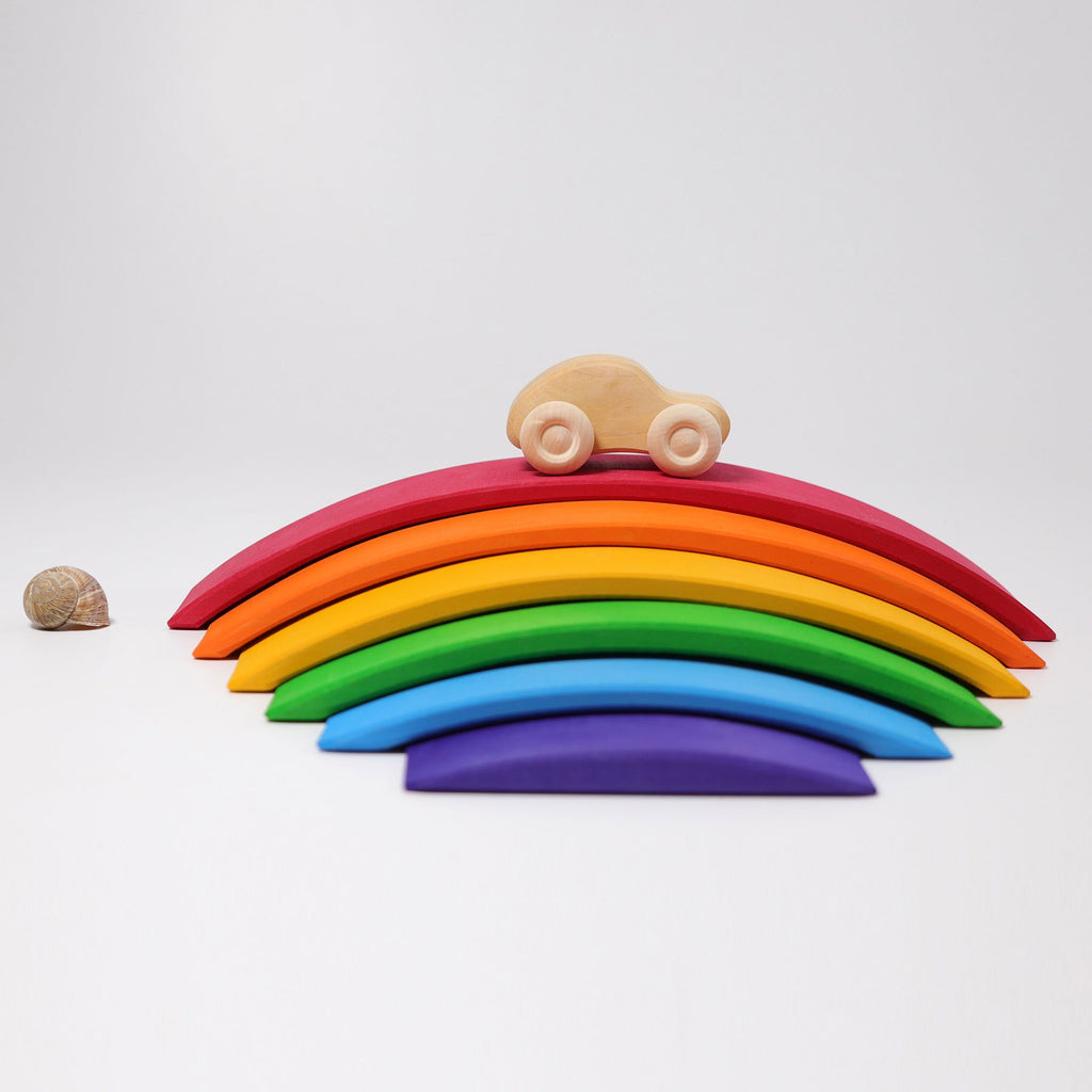 Grimm's Stacking Bridge - Rainbow - Grimm's Spiel and Holz Design - The Creative Toy Shop