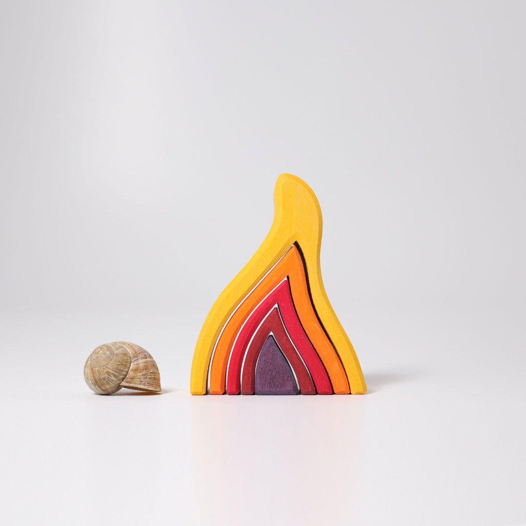 Grimm's Stacking Fire Small - Grimm's Spiel and Holz Design - The Creative Toy Shop