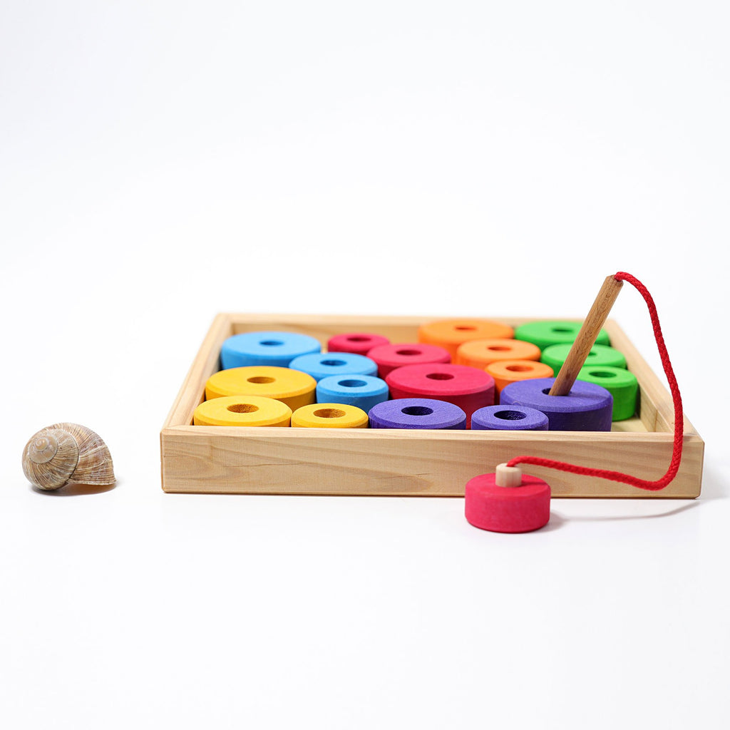 Grimm's Threading Set - Grimm's Spiel and Holz Design - The Creative Toy Shop
