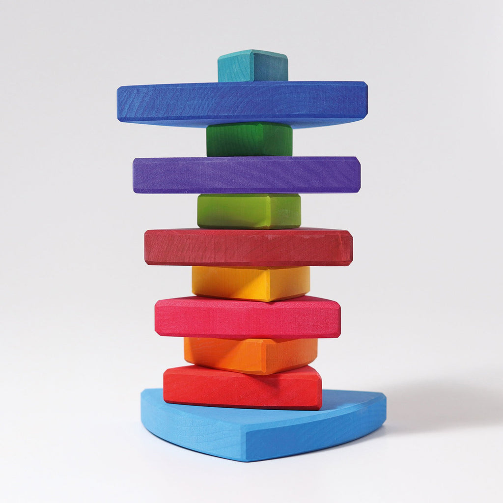 Grimm's Triangle Stacking Tower - Grimm's Spiel and Holz Design - The Creative Toy Shop