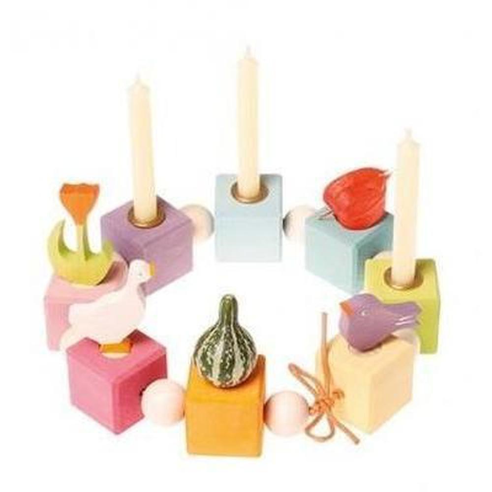 Grimm's White Candle - Individual - Grimm's Spiel and Holz Design - The Creative Toy Shop