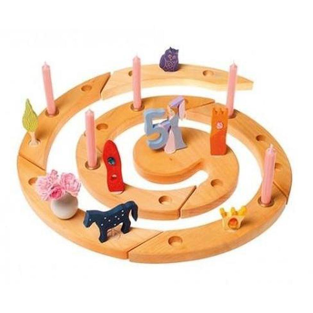 Grimm's Wooden Advent Spiral - natural - Grimm's Spiel and Holz Design - The Creative Toy Shop