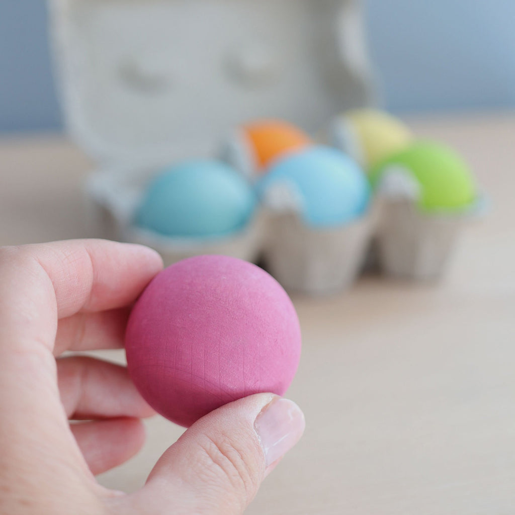 Grimm's Wooden Balls - Pastel - Grimm's Spiel and Holz Design - The Creative Toy Shop