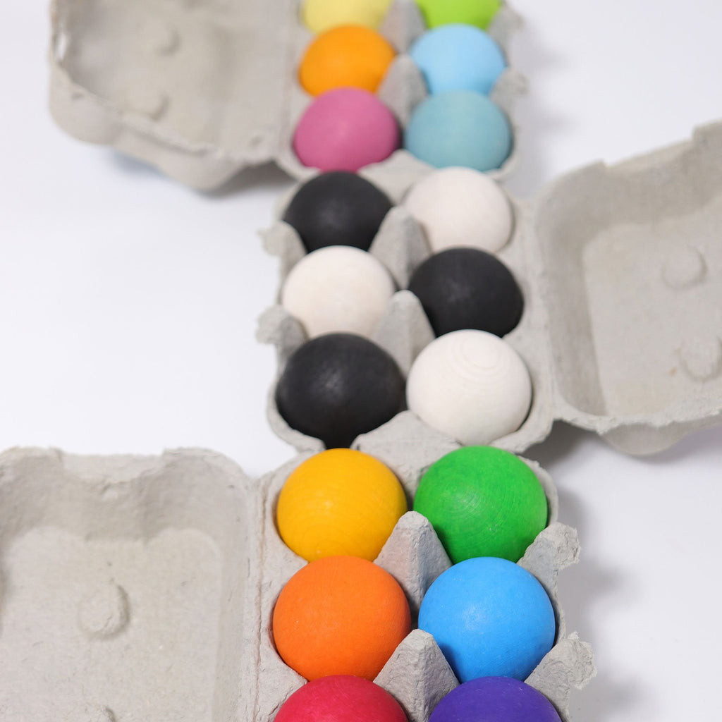 Grimm's Wooden Balls - Rainbow - Grimm's Spiel and Holz Design - The Creative Toy Shop