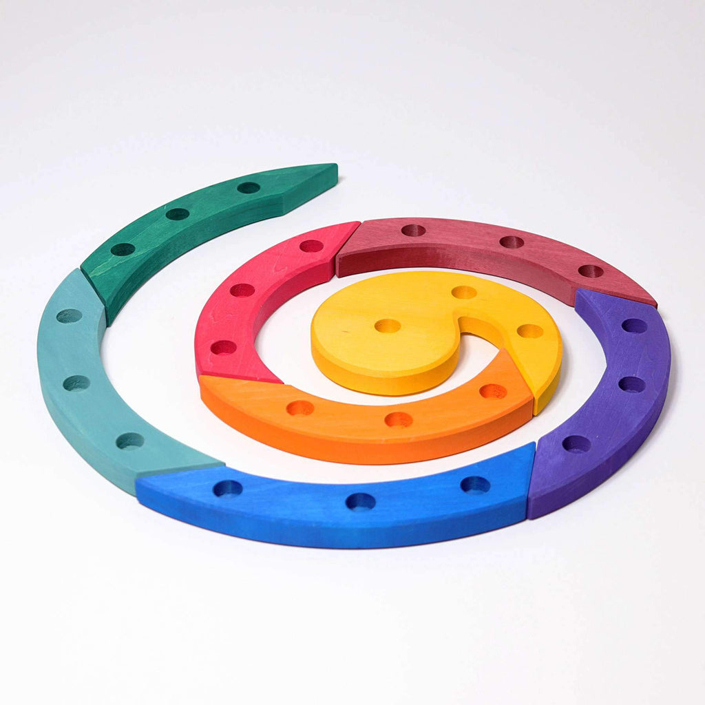 Grimm's Wooden Birthday Spiral - coloured - Grimm's Spiel and Holz Design - The Creative Toy Shop