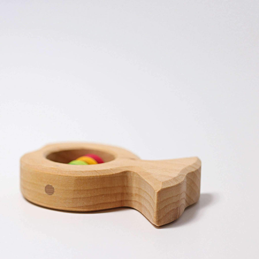 Grimm's Wooden Fish Rattle - Grimm's Spiel and Holz Design - The Creative Toy Shop