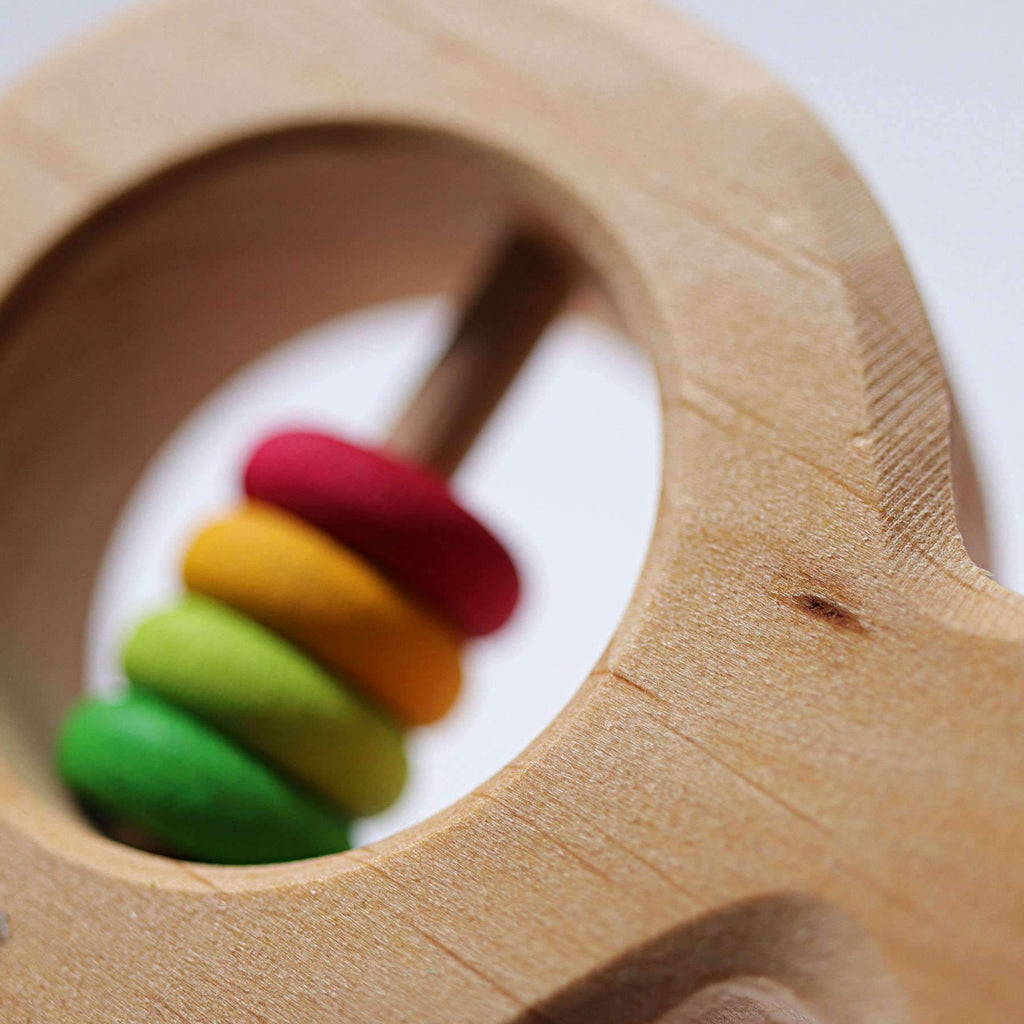 Grimm's Wooden Fish Rattle - Grimm's Spiel and Holz Design - The Creative Toy Shop