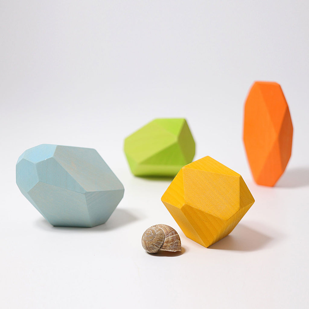 Grimm's Wooden Gems - Coloured - Grimm's Spiel and Holz Design - The Creative Toy Shop