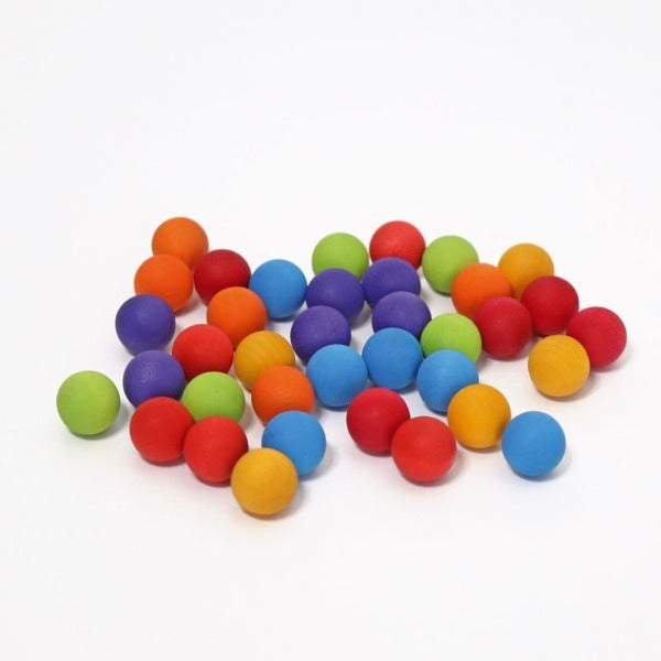 Grimm's - Wooden Marbles (Box of 35)