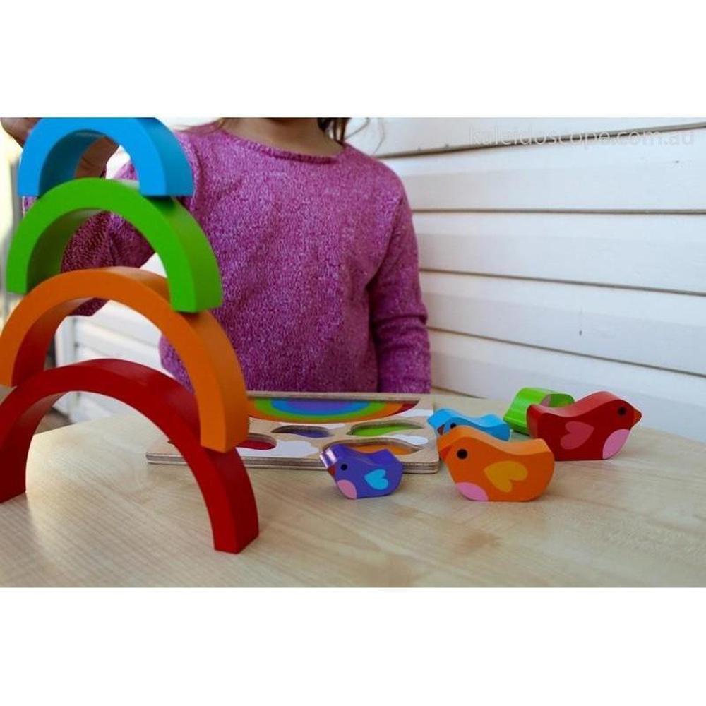 Kiddie Connect Bird and Rainbow Puzzle - Kiddie Connect - The Creative Toy Shop