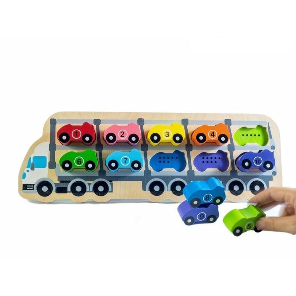 Kiddie Connect Car Wooden Number Puzzle - Kiddie Connect - The Creative Toy Shop