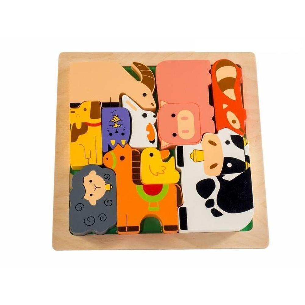 Kiddie Connect Farm Animal Stacking Puzzle - Kiddie Connect - The Creative Toy Shop