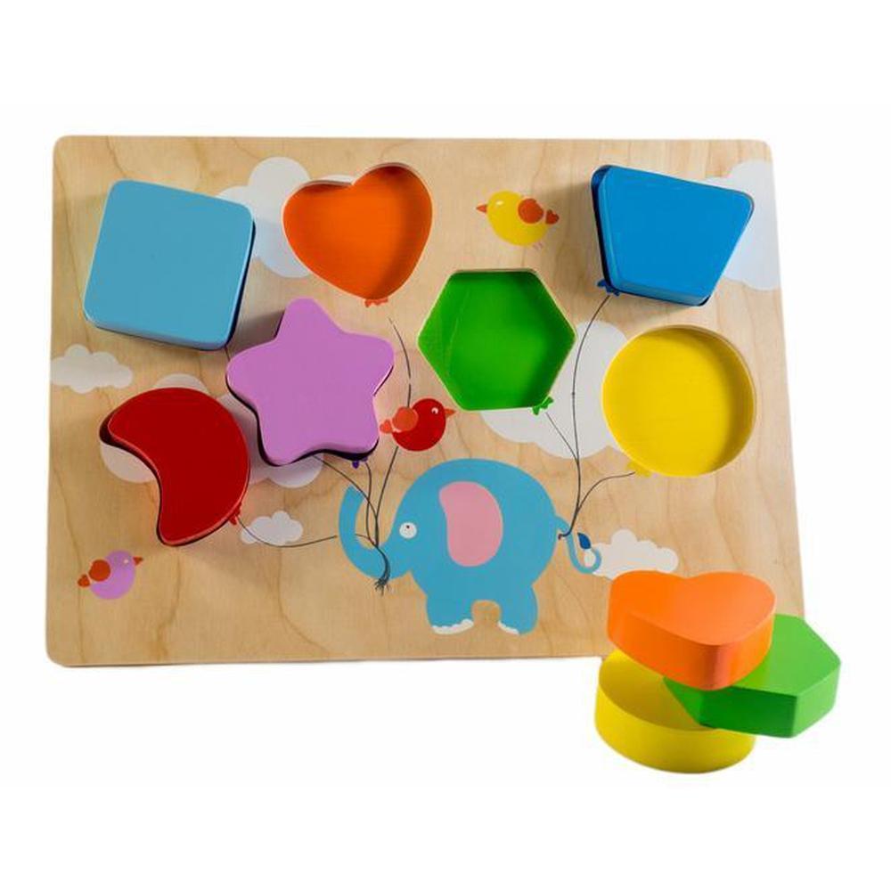 Kiddie Connect Flying Balloons Chunky Shape Puzzle - Kiddie Connect - The Creative Toy Shop