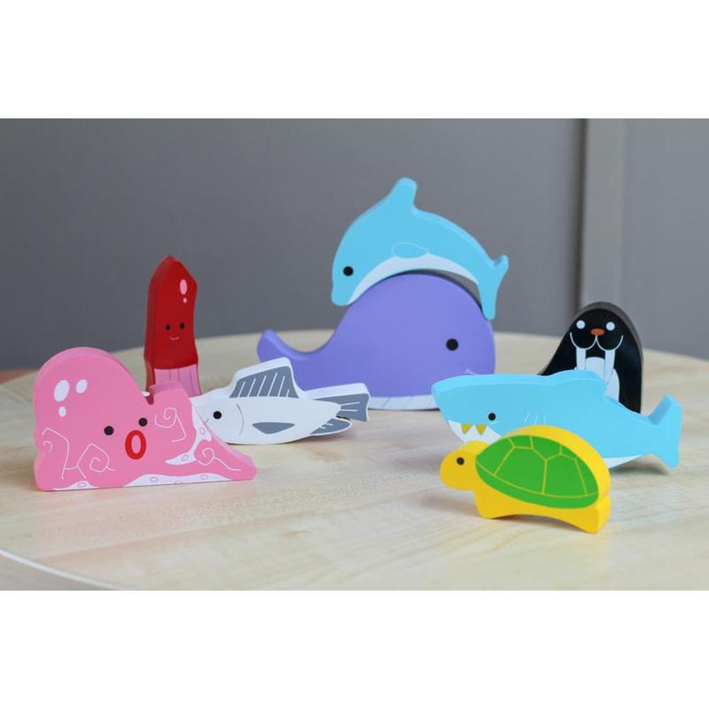 Kiddie Connect Sea Creature Stacking Puzzle - Kiddie Connect - The Creative Toy Shop