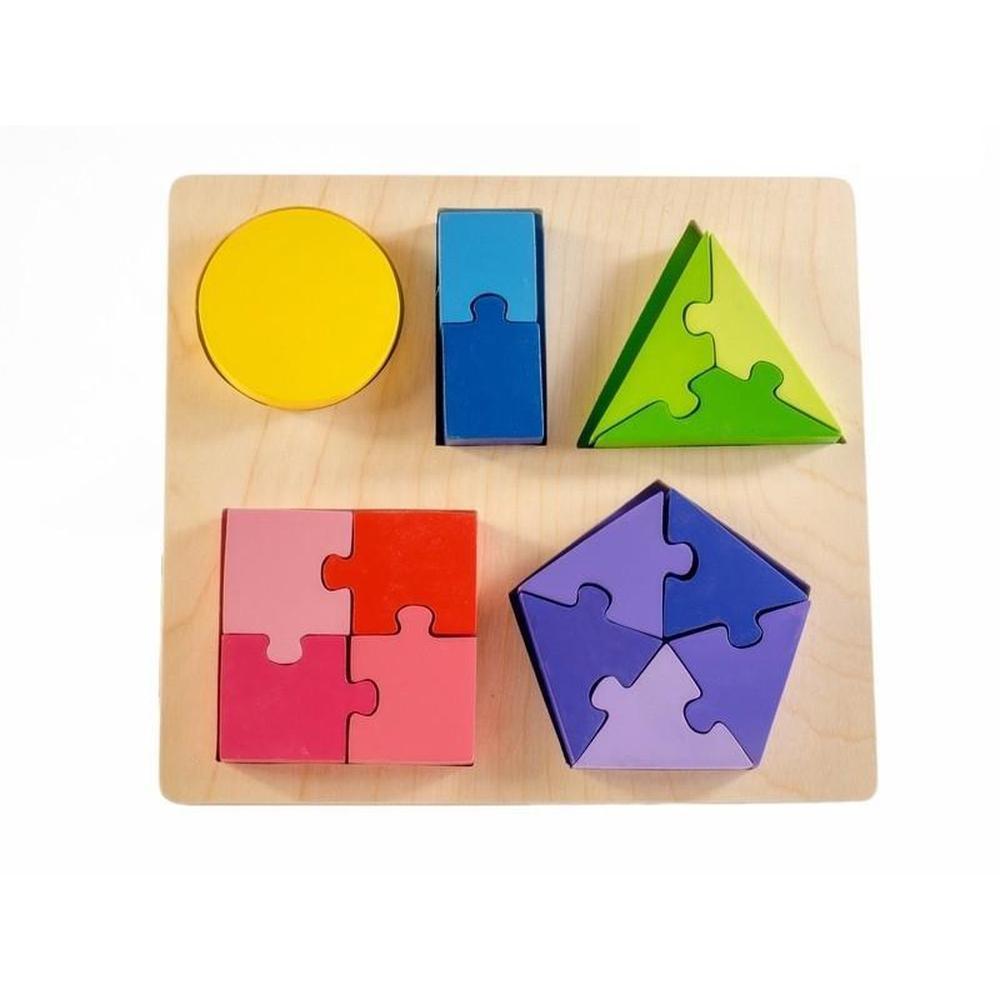 Kiddie Connect Shape and Fraction Puzzle - Kiddie Connect - The Creative Toy Shop