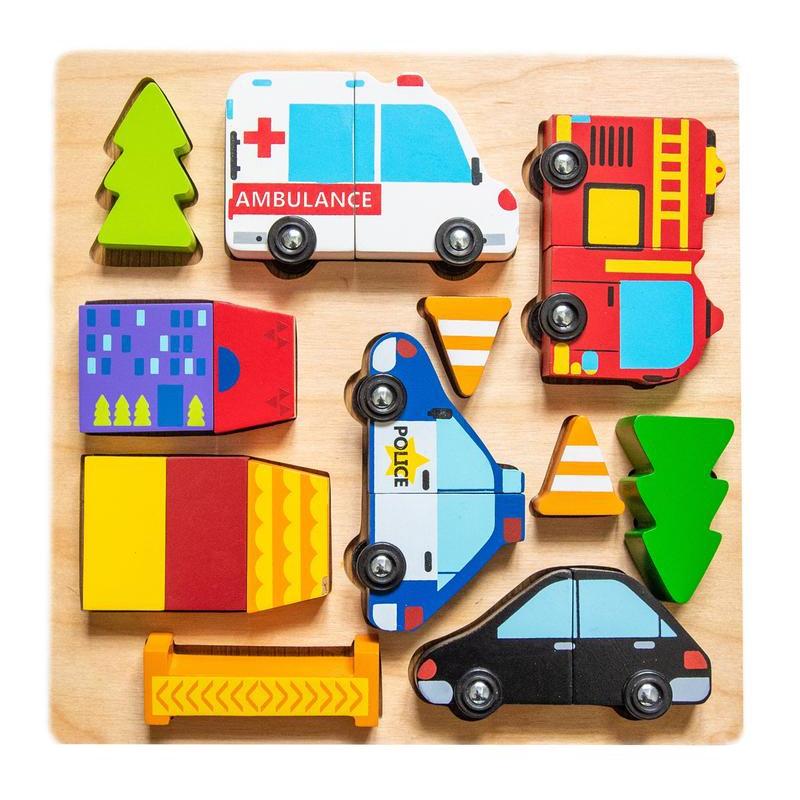 Kiddie Connect Vehicle Puzzle With Magnets-Kiddie Connect-The Creative Toy Shop