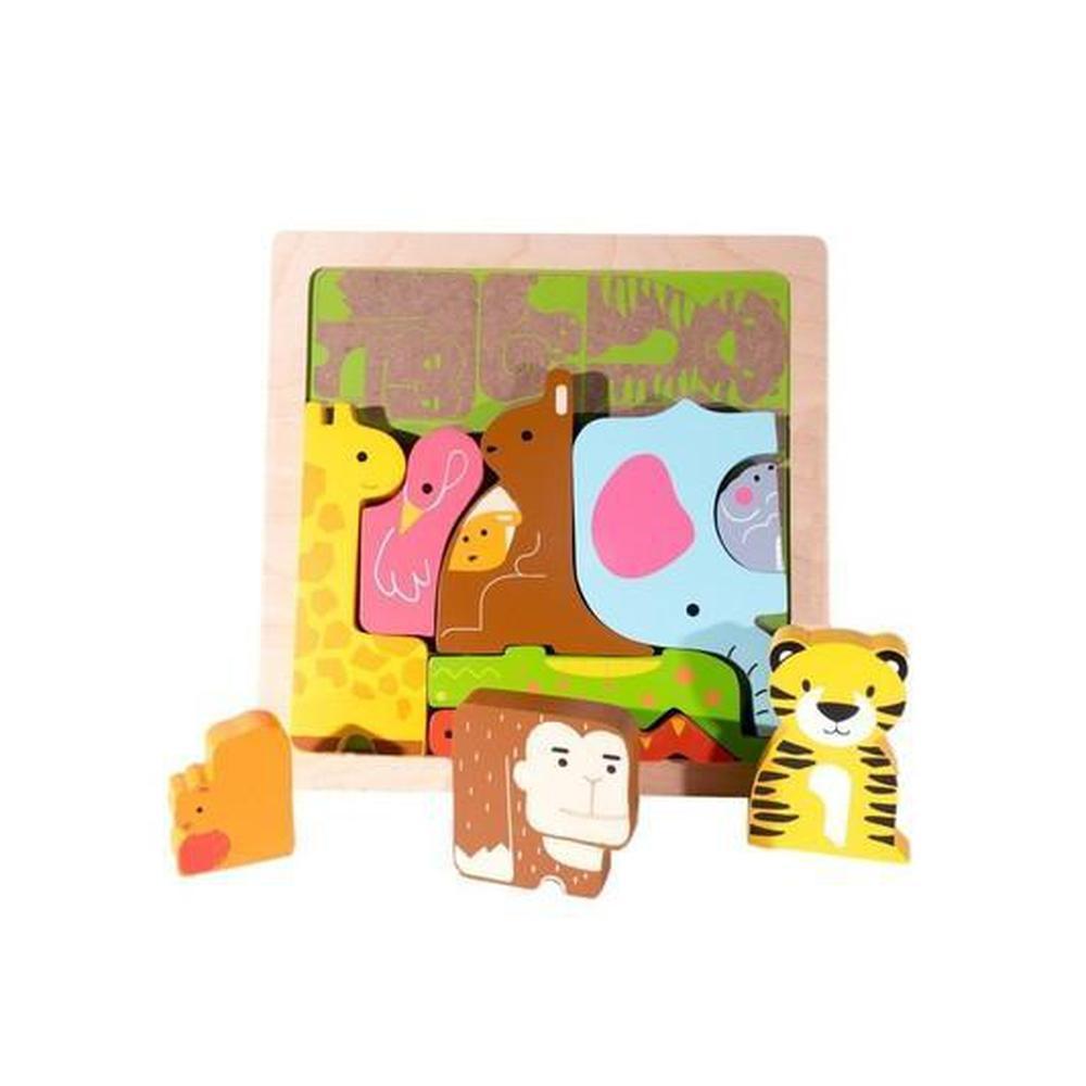 Kiddie Connect Wild Animal Stacking Puzzle - Kiddie Connect - The Creative Toy Shop