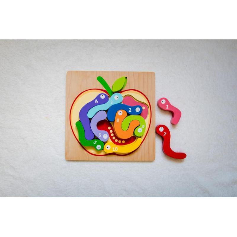 Kiddie Connect Worm Puzzle - Kiddie Connect - The Creative Toy Shop