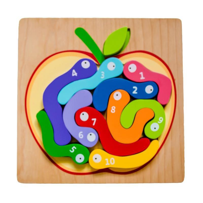 Kiddie Connect Worm Puzzle - Kiddie Connect - The Creative Toy Shop