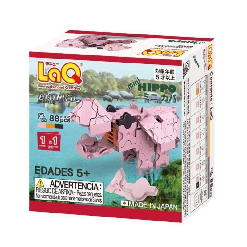 LaQ Animal World Mini Hippo - 1 Model, 88 Pieces-LaQ-The Creative Toy Shop
