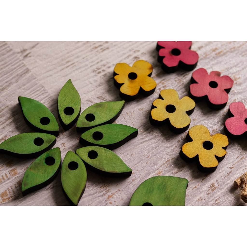 Let Them Play Leaves and Flowers Threading Set - Let Them Play Toys - The Creative Toy Shop