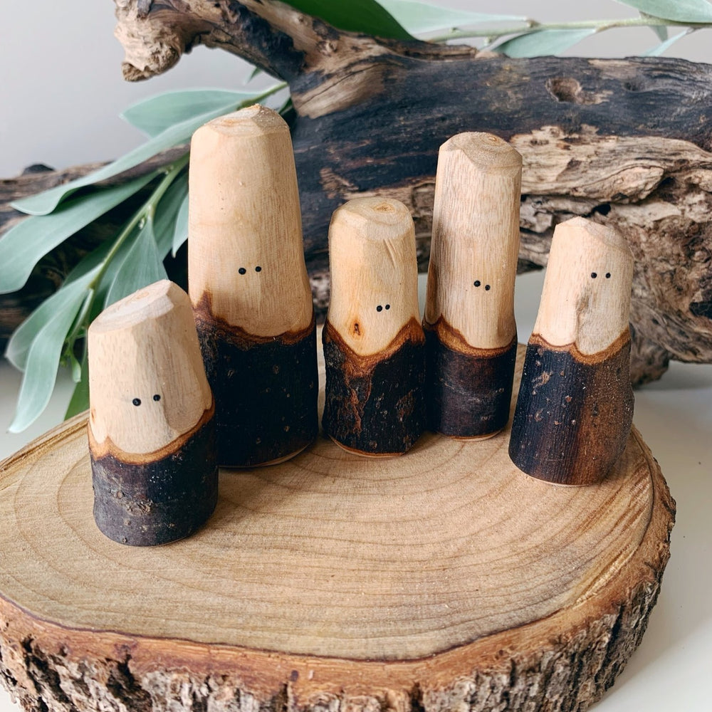 Let Them Play Tree People - Natural Family of 5 - Let Them Play Toys - The Creative Toy Shop