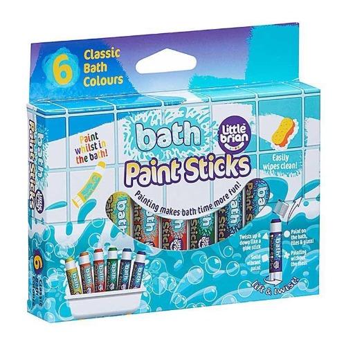 Little Brian - Bath Paint Sticks - (6 Pack)-Little Brian-The Creative Toy Shop