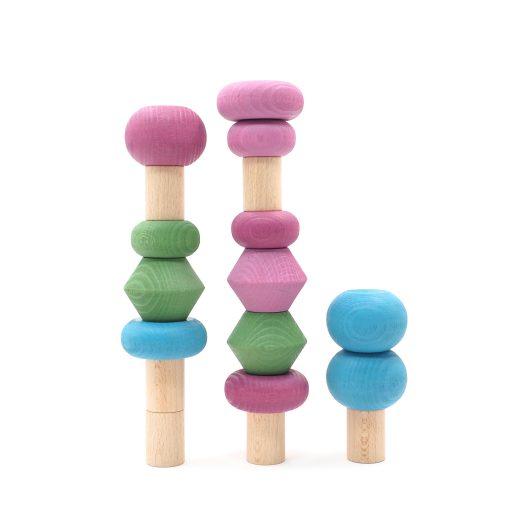 Lubulona - Stacking Trees - Spring - Lubulona - The Creative Toy Shop