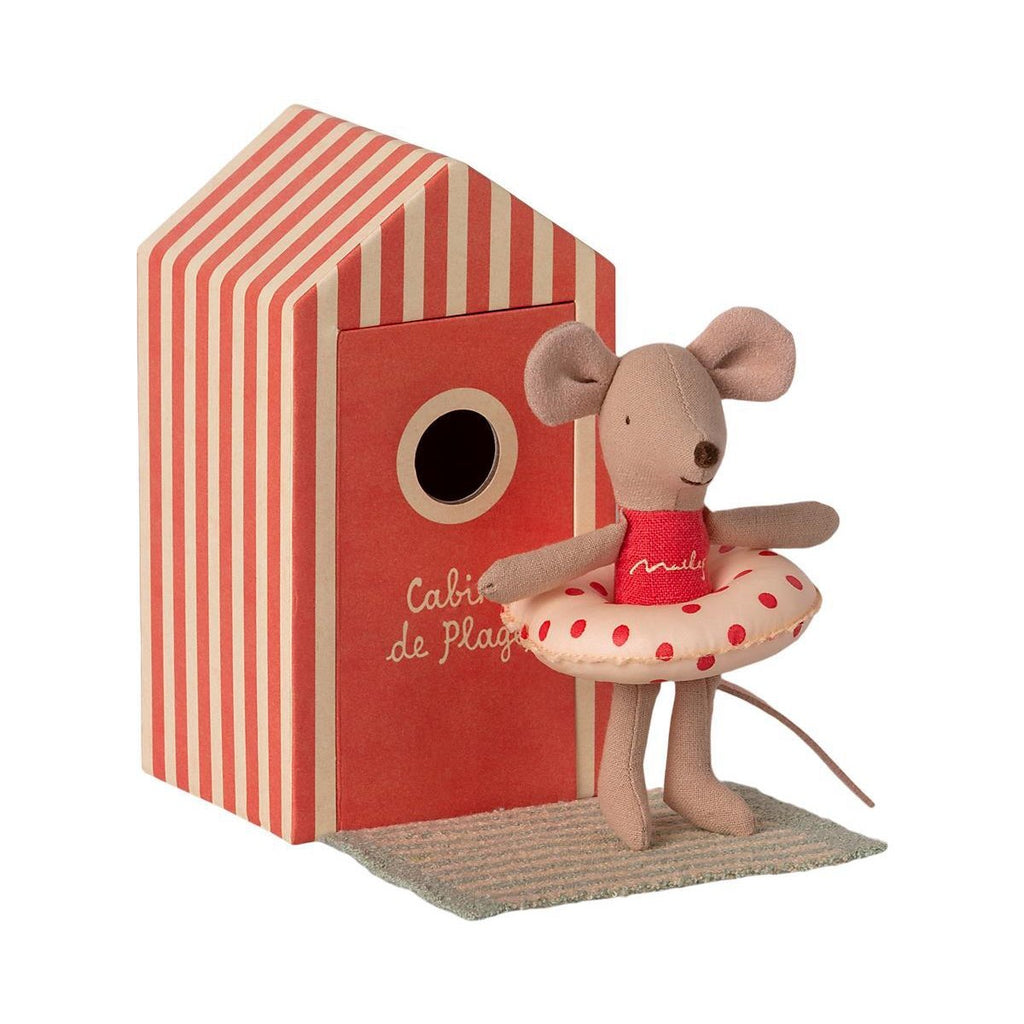 Maileg - Beach Mouse Little Sister in Cabin-Maileg-The Creative Toy Shop