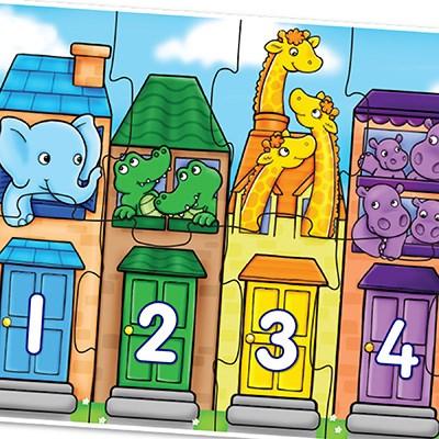 Orchard Game - Number Street 20pc Puzzle - Orchard Toys - The Creative Toy Shop