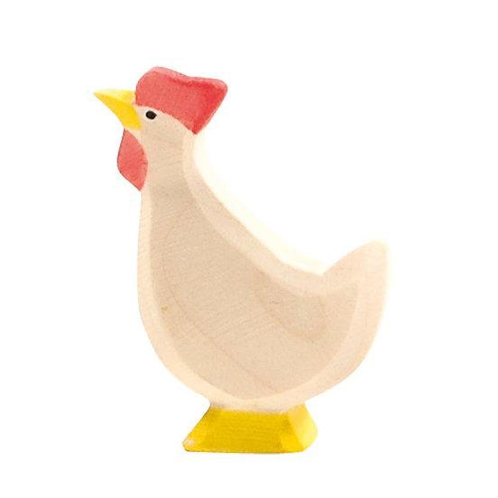 Ostheimer Chickens - White Hen Head Up - Ostheimer - The Creative Toy Shop