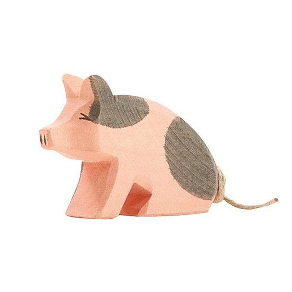 Ostheimer Pigs - Spotted Piglet Sitting - Ostheimer - The Creative Toy Shop