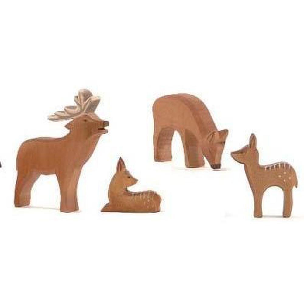 Ostheimer Red Deer Family Set of 4 - Ostheimer - The Creative Toy Shop