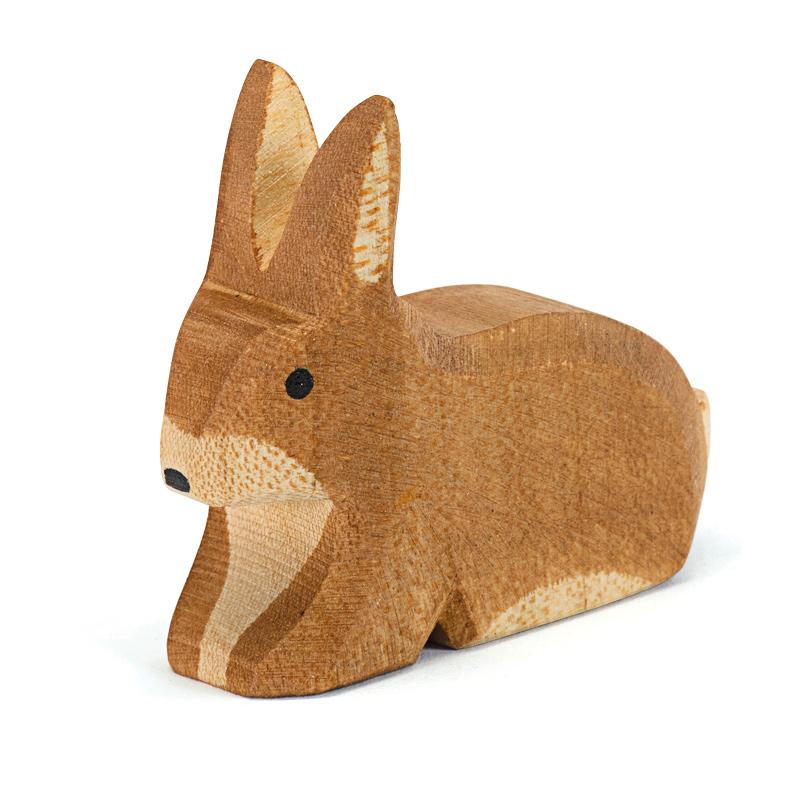 Ostheimer Spotted Rabbit Brown Sitting - Ostheimer - The Creative Toy Shop