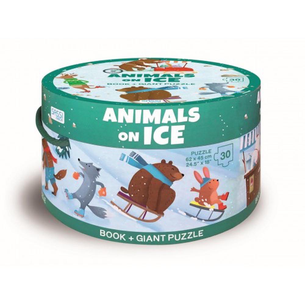 Sassi Book & Giant Puzzle - Animals On Ice - Sassi Puzzles - The Creative Toy Shop