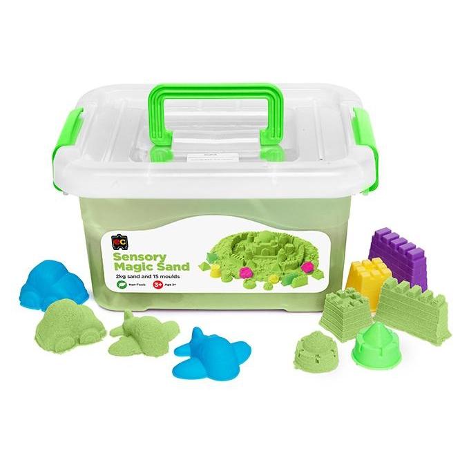 Sensory Magic Sand with Moulds 2kg - Educational Colours - The Creative Toy Shop